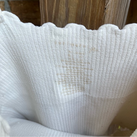 Free People Scalloped Ribbed Camisole - Cream - Picture 3 of 3